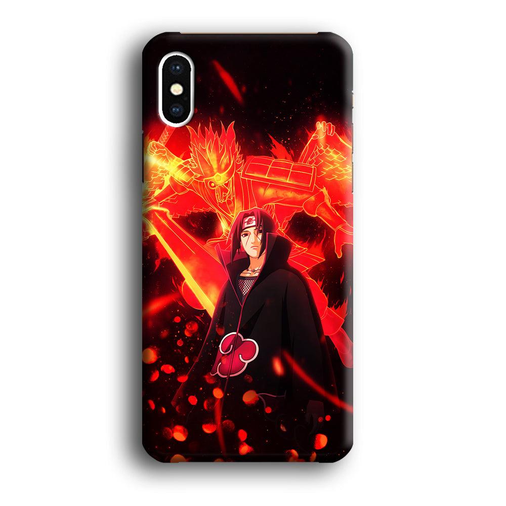 Itachi Uchiha Susanoo iPhone Xs Case-Plastic / Full Wrap (3D Case)-Xtracase