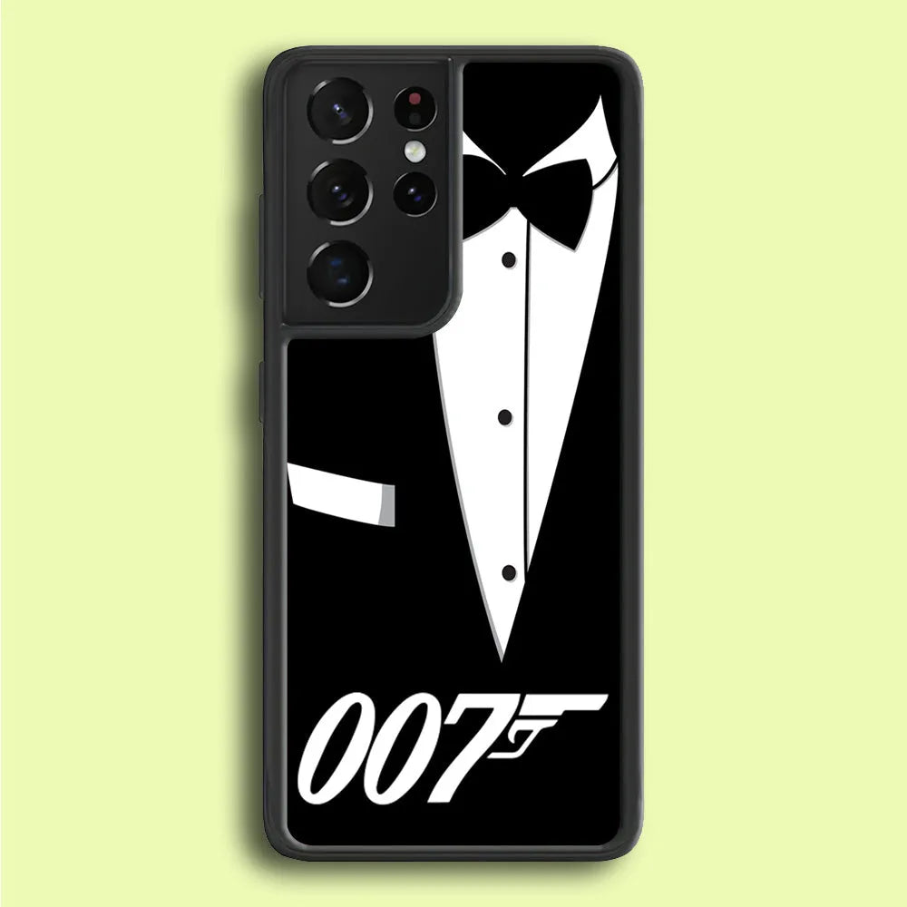 James Bond 007 Samsung Galaxy S21 Ultra Case-Rubber / Black (2D Case)-Xtracase