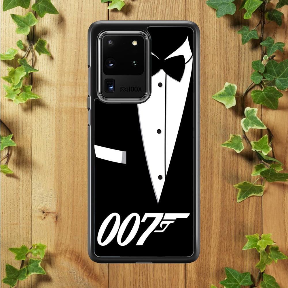 James Bond 007 Samsung Galaxy S20 Ultra Case-Rubber / White (2D Case)-Xtracase