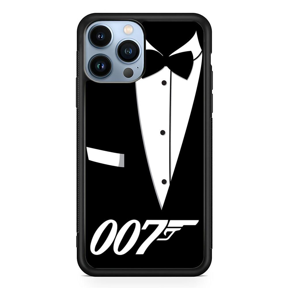James Bond 007 iPhone 13 Pro Max Case-Rubber / Black (2D Case)-Xtracase