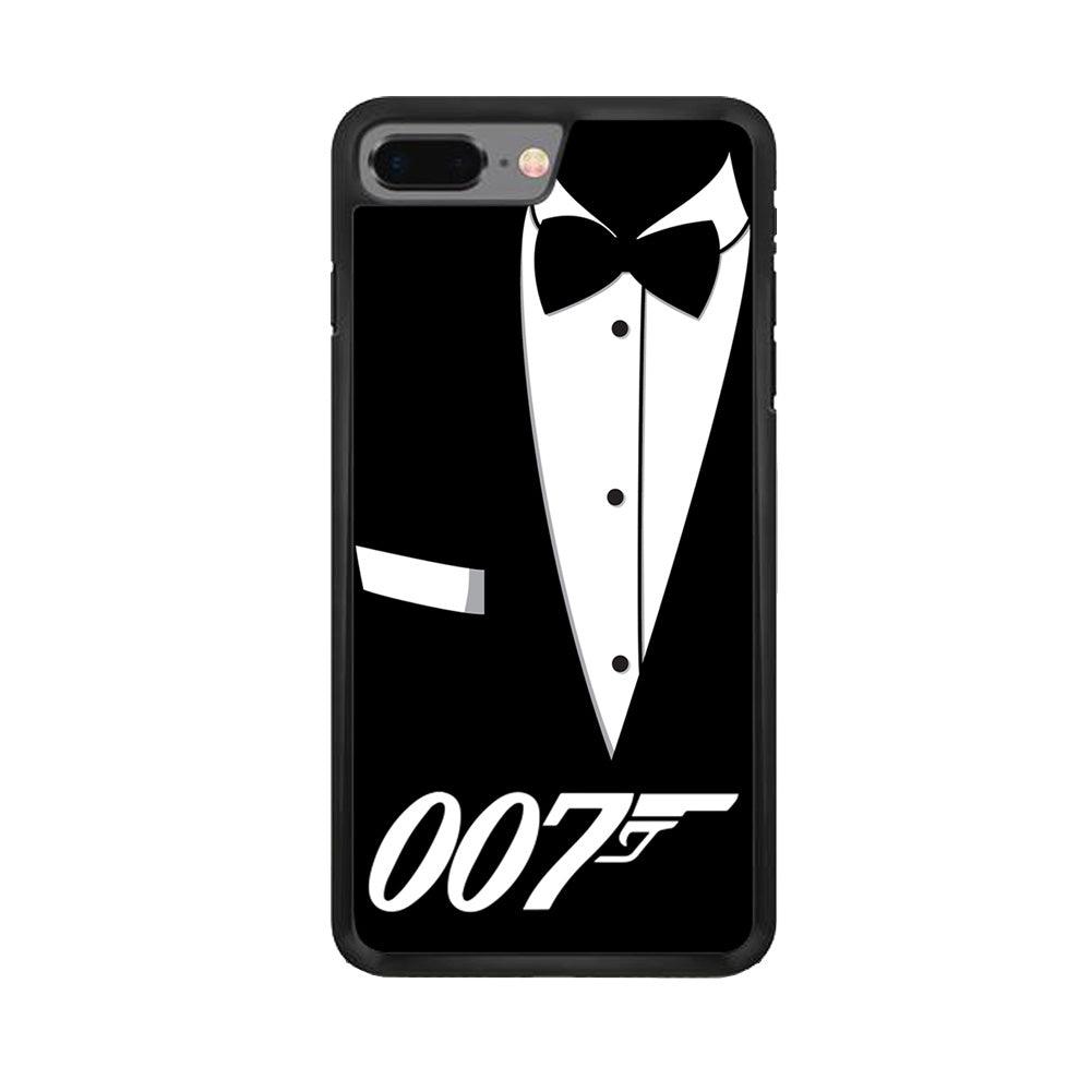 James Bond 007 iPhone 8 Plus Case-Rubber / Black (2D Case)-Xtracase