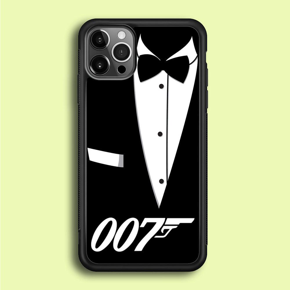 James Bond 007 iPhone 12 Pro Max Case-Rubber / Black (2D Case)-Xtracase