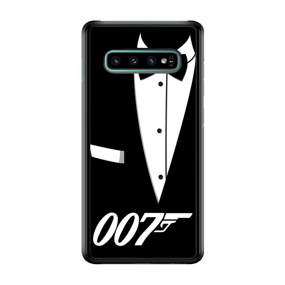 James Bond 007 Samsung Galaxy S10 Case-Rubber / White (2D Case)-Xtracase
