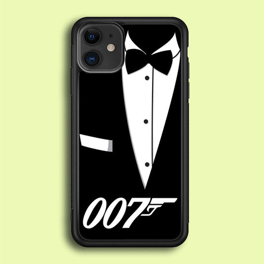 James Bond 007 iPhone 12 Case-Rubber / Black (2D Case)-Xtracase