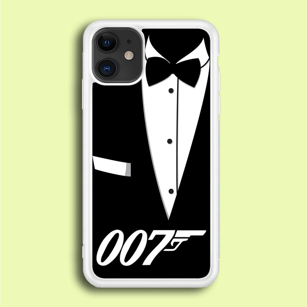 James Bond 007 iPhone 12 Mini Case-Rubber / White (2D Case)-Xtracase
