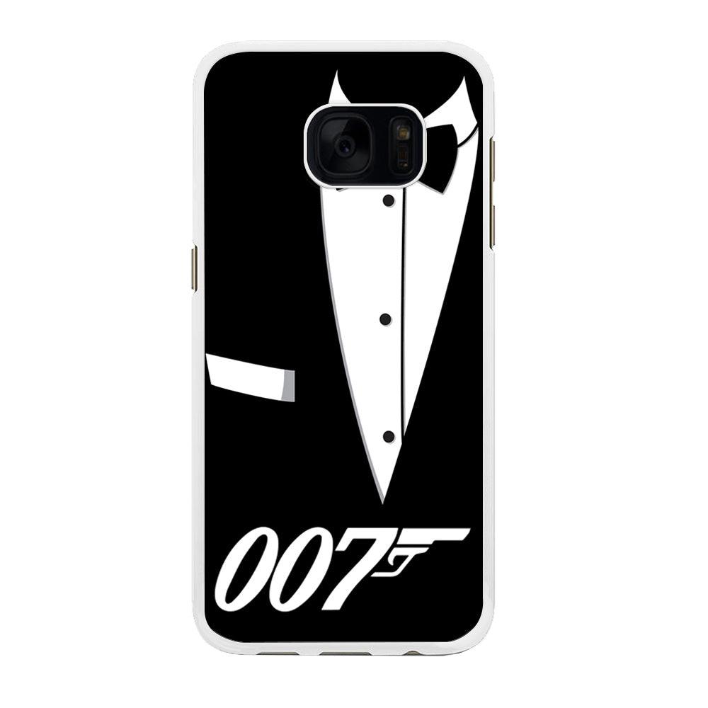 James Bond 007 Samsung Galaxy S7 Case-Rubber / White (2D Case)-Xtracase