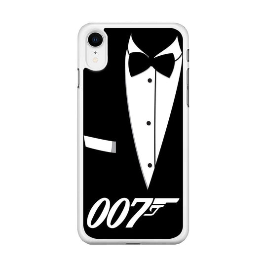 James Bond 007 iPhone XR Case-Rubber / White (2D Case)-Xtracase