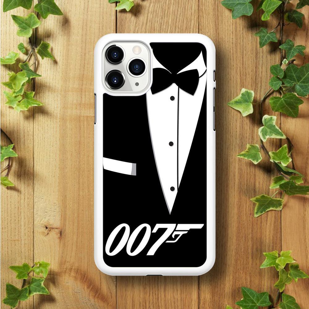 James Bond 007 iPhone 11 Pro Max Case-Rubber / White (2D Case)-Xtracase