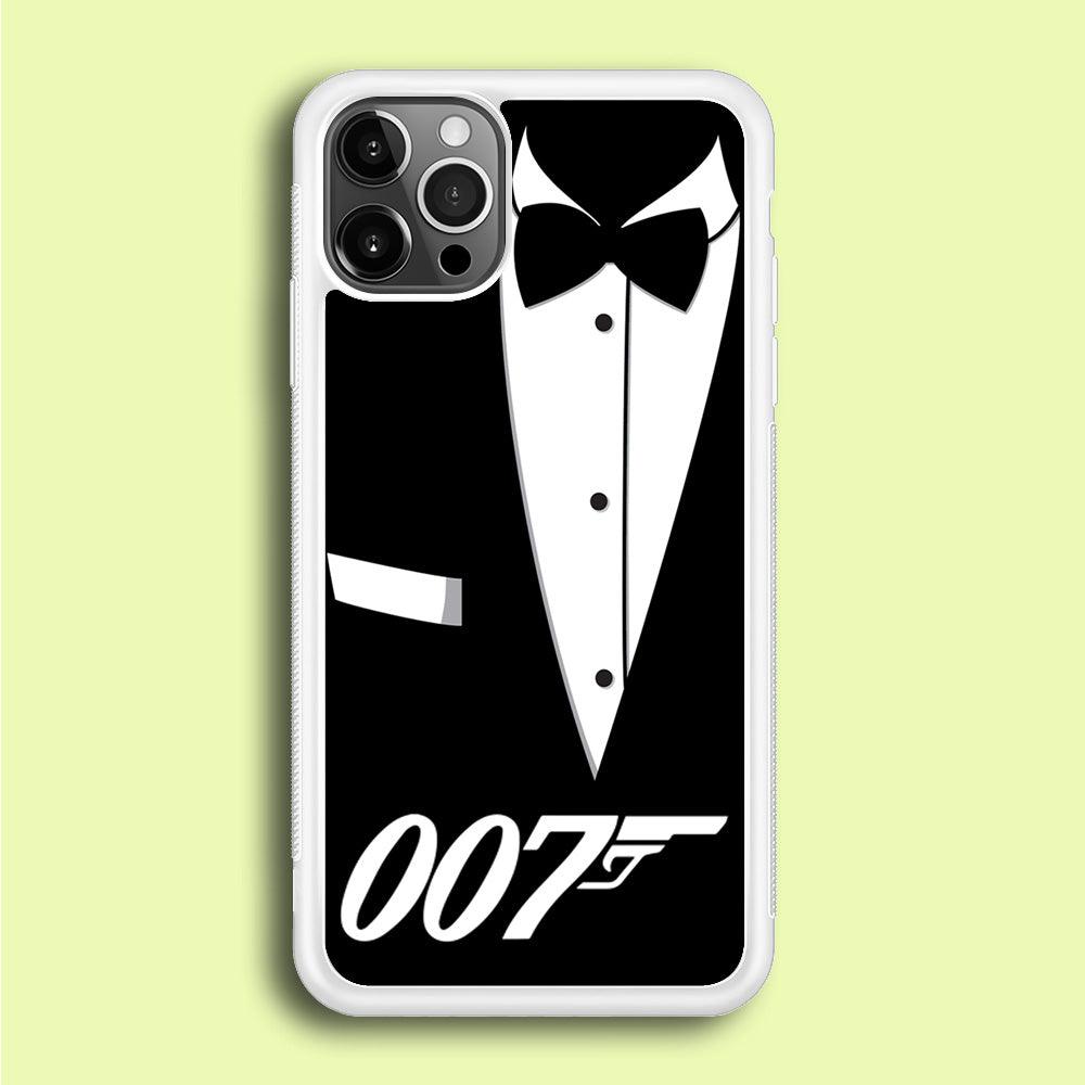 James Bond 007 iPhone 12 Pro Max Case-Rubber / White (2D Case)-Xtracase