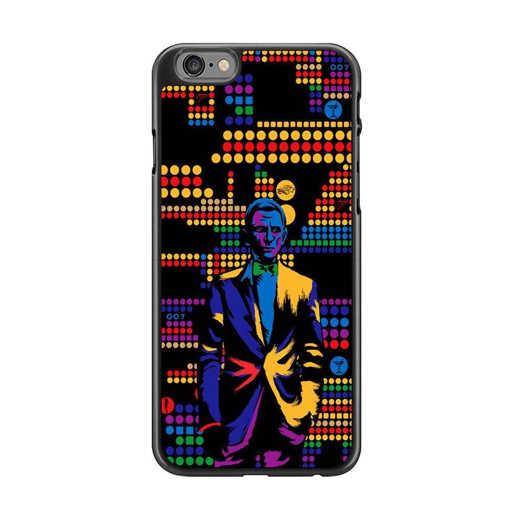 James Bond Abstract Art iPhone 6 | 6s Case-Rubber / Black (2D Case)-Xtracase