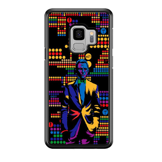 James Bond Abstract Art Samsung Galaxy S9 Case-Rubber / White (2D Case)-Xtracase