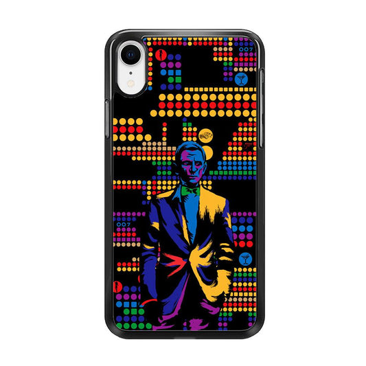 James Bond Abstract Art iPhone XR Case-Rubber / Black (2D Case)-Xtracase