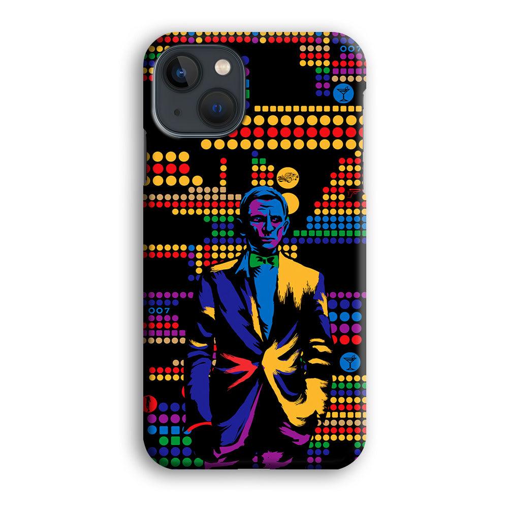 James Bond Abstract Art iPhone 13 Pro Case-Plastic / Full Wrap (3D Case)-Xtracase