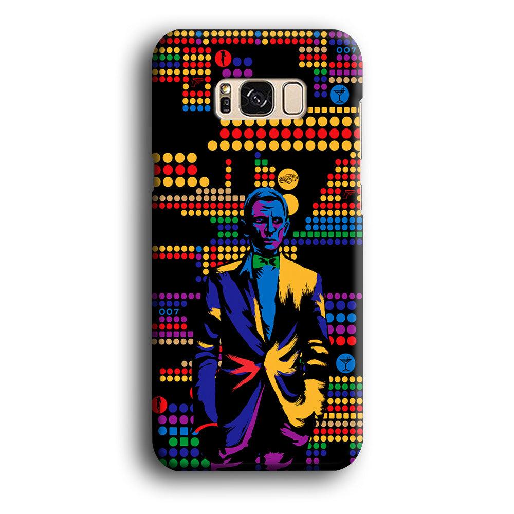 James Bond Abstract Art Samsung Galaxy S8 Case-Plastic / Full Wrap (3D Case)-Xtracase