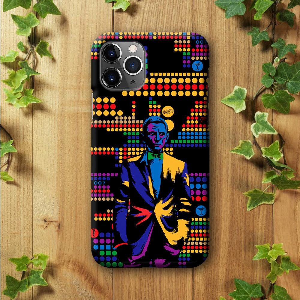 James Bond Abstract Art iPhone 11 Pro Max Case-Plastic / Full Wrap (3D Case)-Xtracase