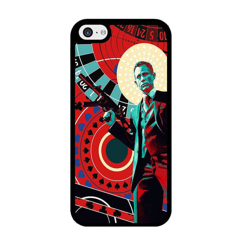 James Bond Poster Casino iPhone 5 | 5s Case-Rubber / Black (2D Case)-Xtracase