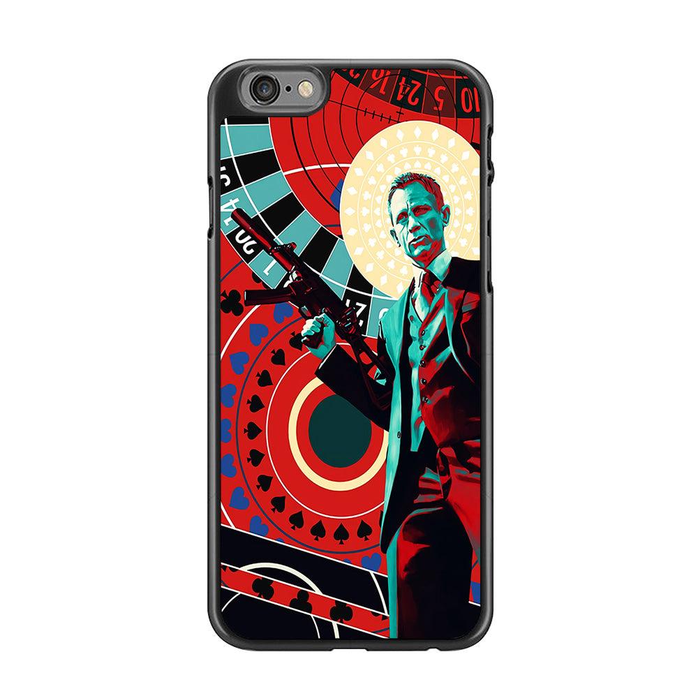 James Bond Poster Casino iPhone 6 | 6s Case-Rubber / Black (2D Case)-Xtracase