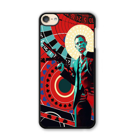 James Bond Poster Casino iPod Touch 6 Case-Plastic / Black (2D Case)-Xtracase
