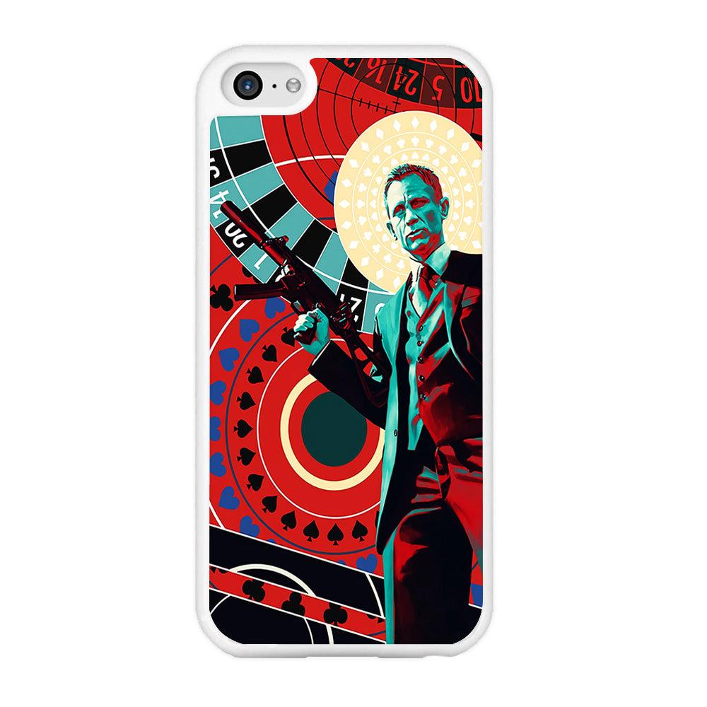 James Bond Poster Casino iPhone 5 | 5s Case-Rubber / White (2D Case)-Xtracase