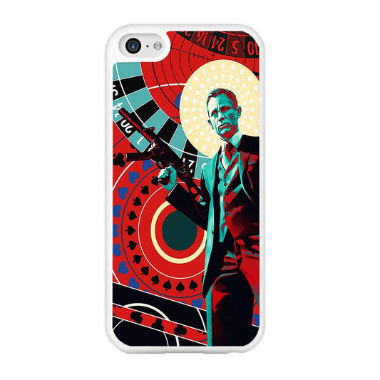 James Bond Poster Casino iPhone 5 | 5s Case-Rubber / White (2D Case)-Xtracase