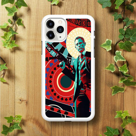 James Bond Poster Casino iPhone 11 Pro Case-Rubber / White (2D Case)-Xtracase