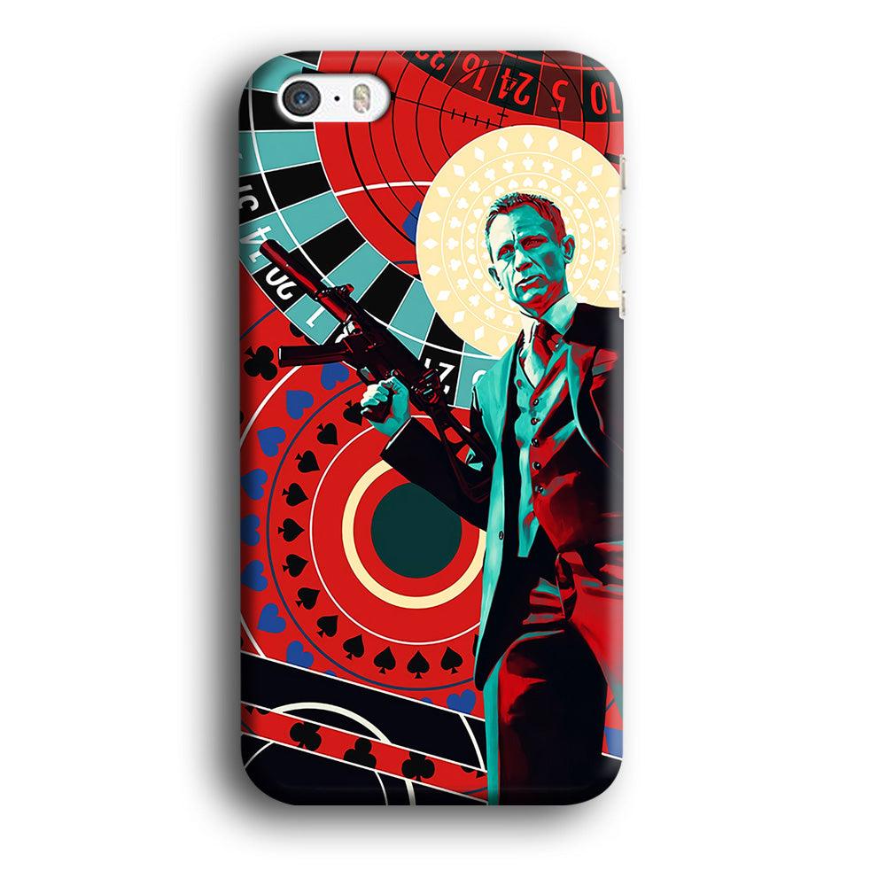 James Bond Poster Casino iPhone 5 | 5s Case-Plastic / Full Wrap (3D Case)-Xtracase