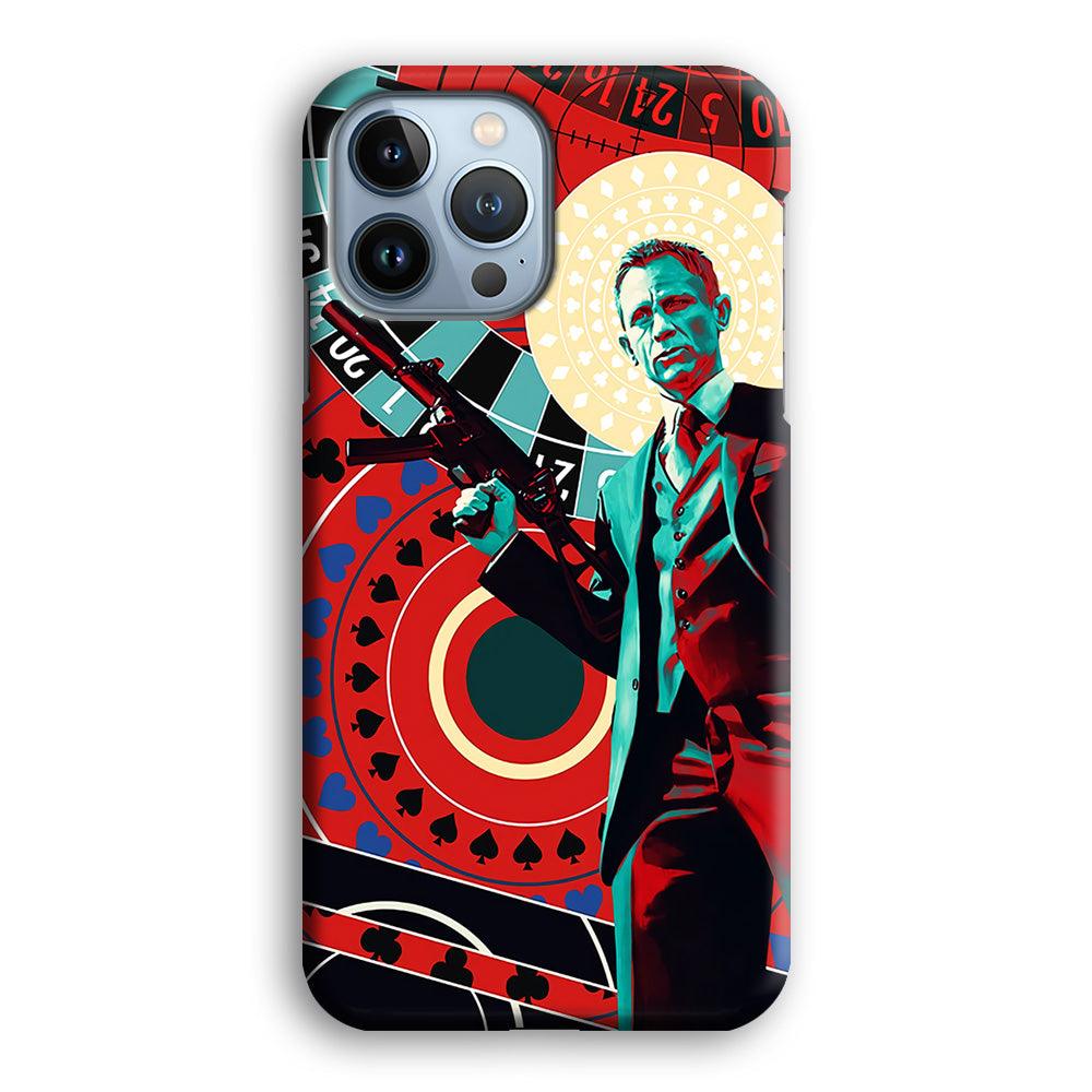 James Bond Poster Casino iPhone 13 Pro Max Case-Plastic / Full Wrap (3D Case)-Xtracase