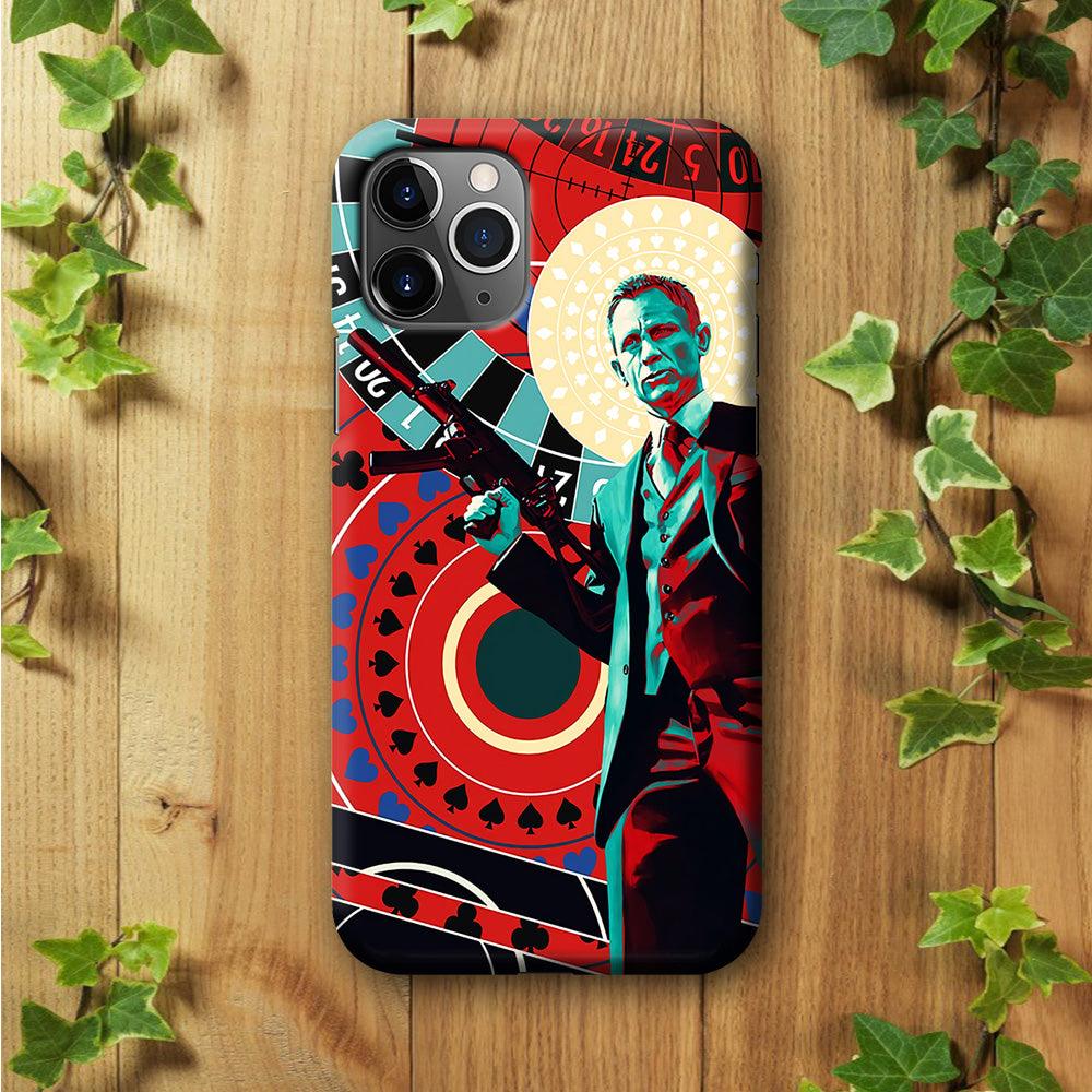 James Bond Poster Casino iPhone 11 Pro Case-Plastic / Full Wrap (3D Case)-Xtracase