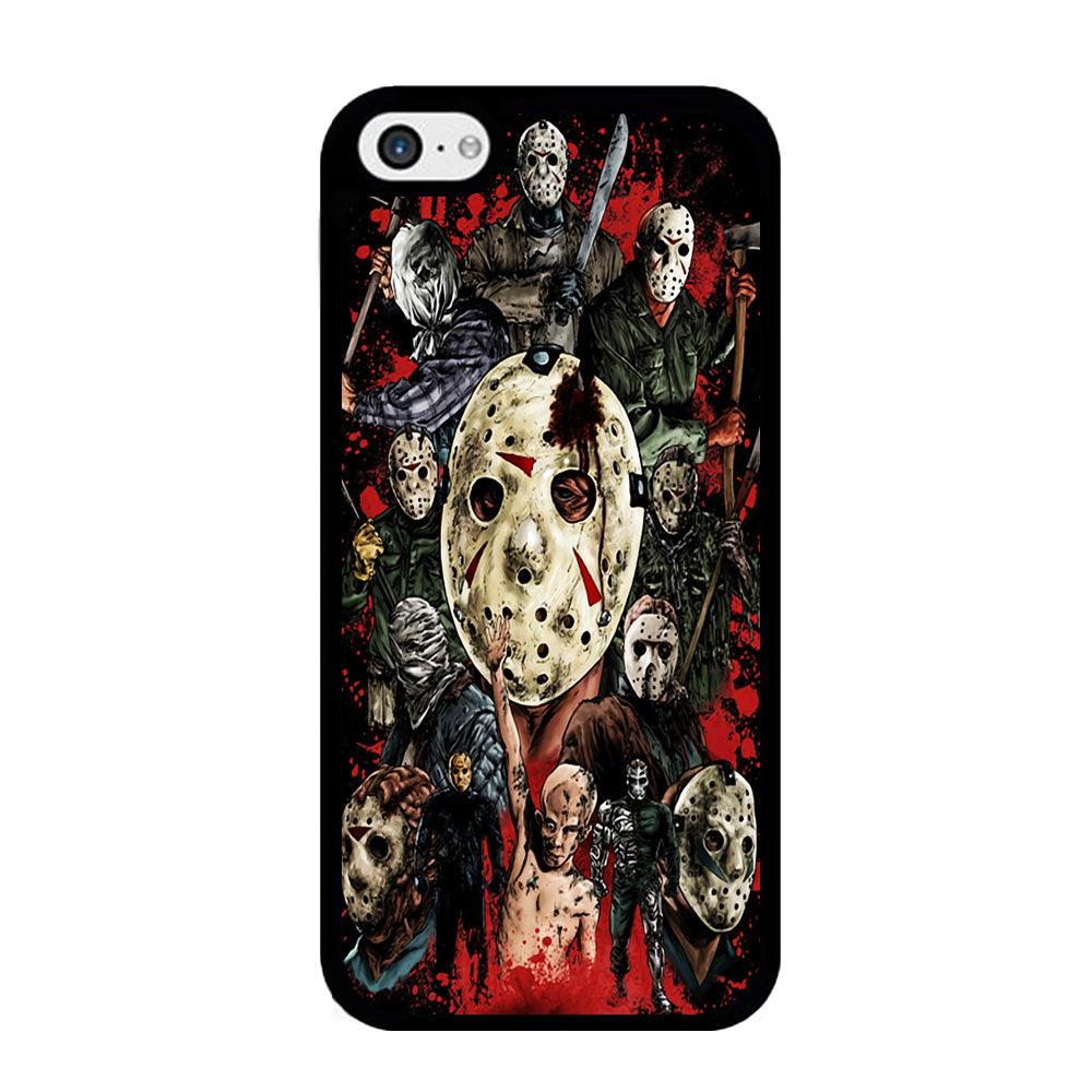 Jason Voorhees Friday the 13th iPhone 5 | 5s Case-Rubber / Black (2D Case)-Xtracase