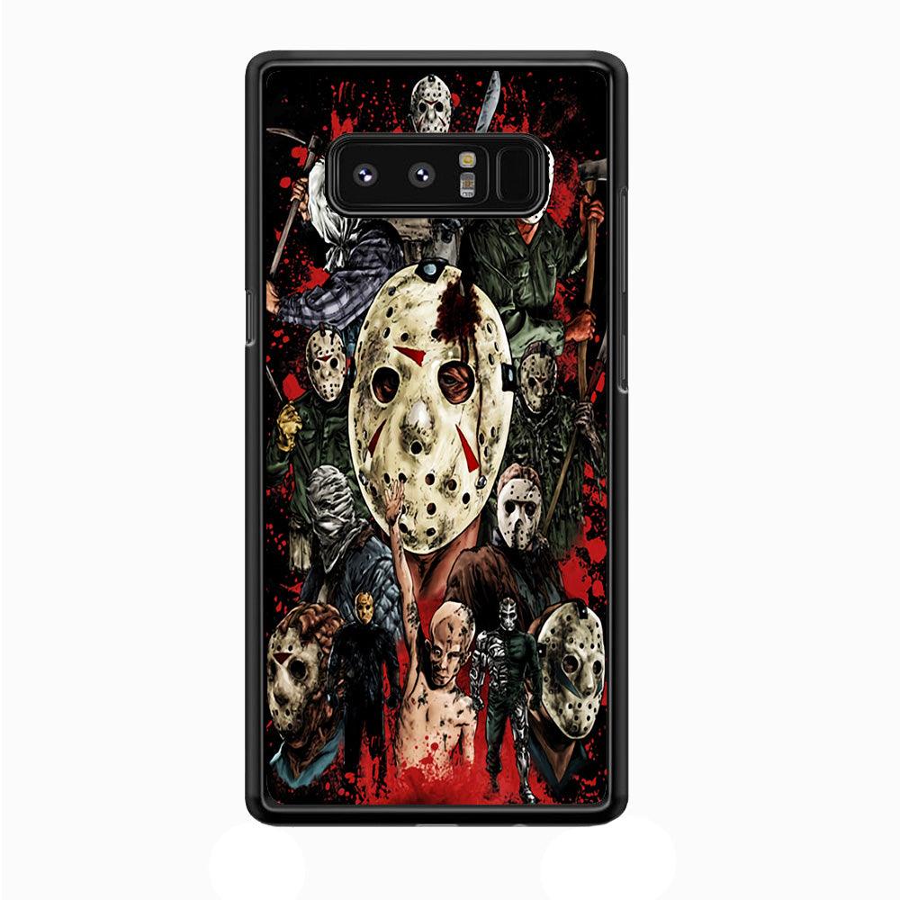 Jason Voorhees Friday the 13th Samsung Galaxy Note 8 Case-Plastic / Full Wrap (3D Case)-Xtracase