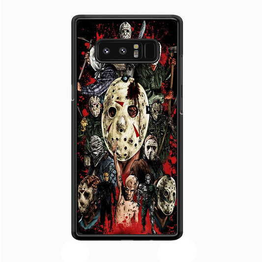 Jason Voorhees Friday the 13th Samsung Galaxy Note 8 Case-Plastic / Full Wrap (3D Case)-Xtracase
