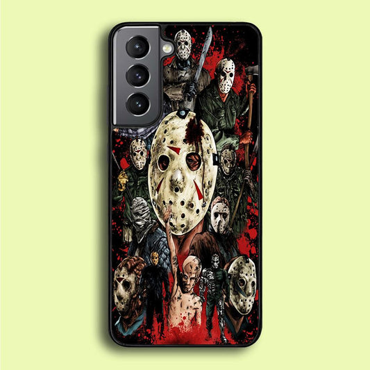 Jason Voorhees Friday the 13th Samsung Galaxy S21 Plus Case-Plastic / Full Wrap (3D Case)-Xtracase