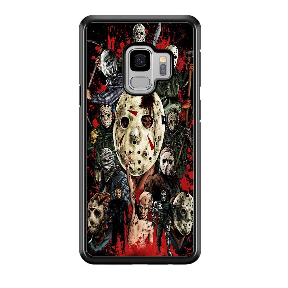 Jason Voorhees Friday the 13th Samsung Galaxy S9 Case-Rubber / Black (2D Case)-Xtracase