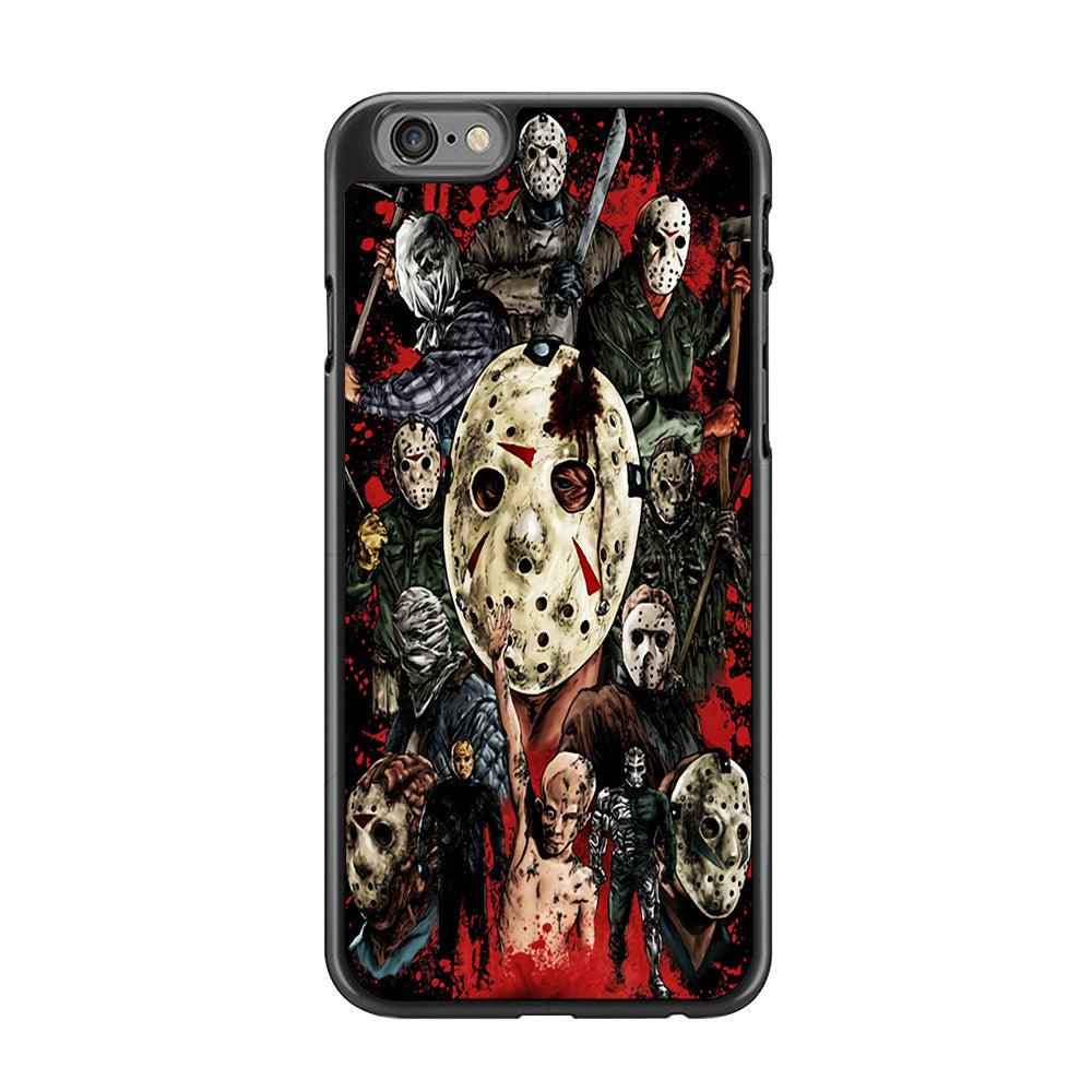 Jason Voorhees Friday the 13th iPhone 6 | 6s Case-Rubber / Black (2D Case)-Xtracase