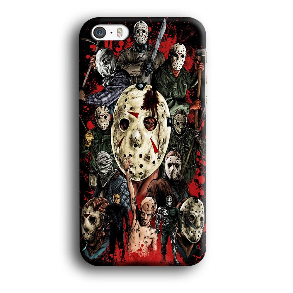 Jason Voorhees Friday the 13th iPhone 5 | 5s Case-Plastic / Full Wrap (3D Case)-Xtracase
