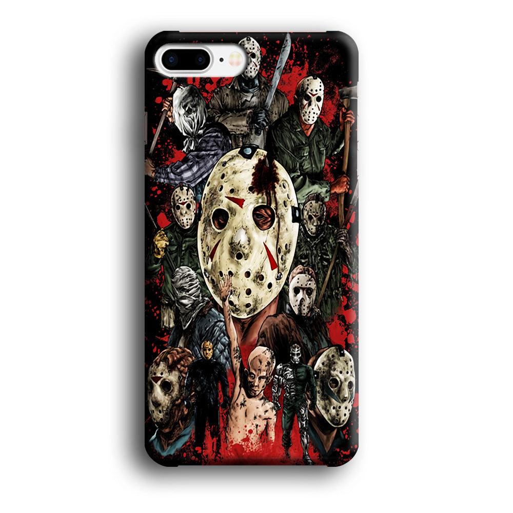 Jason Voorhees Friday the 13th iPhone 7 Plus Case-Plastic / Full Wrap (3D Case)-Xtracase