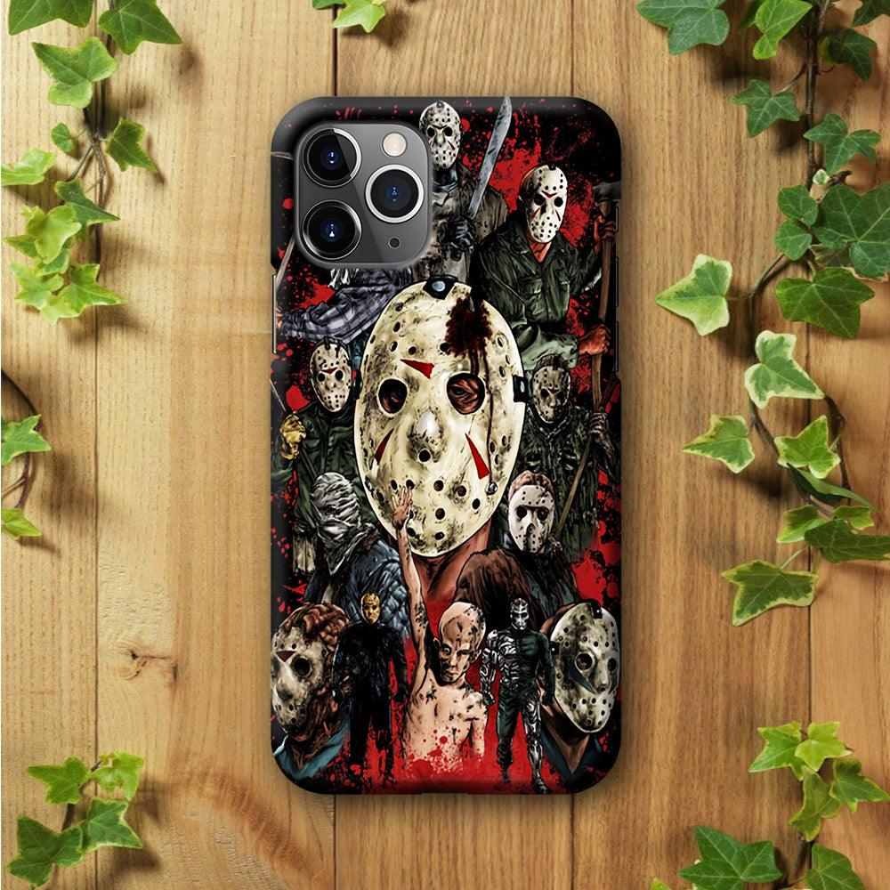Jason Voorhees Friday the 13th iPhone 11 Pro Case-Plastic / Full Wrap (3D Case)-Xtracase
