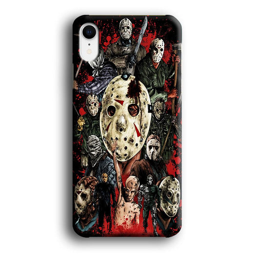 Jason Voorhees Friday the 13th iPhone XR Case-Plastic / Full Wrap (3D Case)-Xtracase