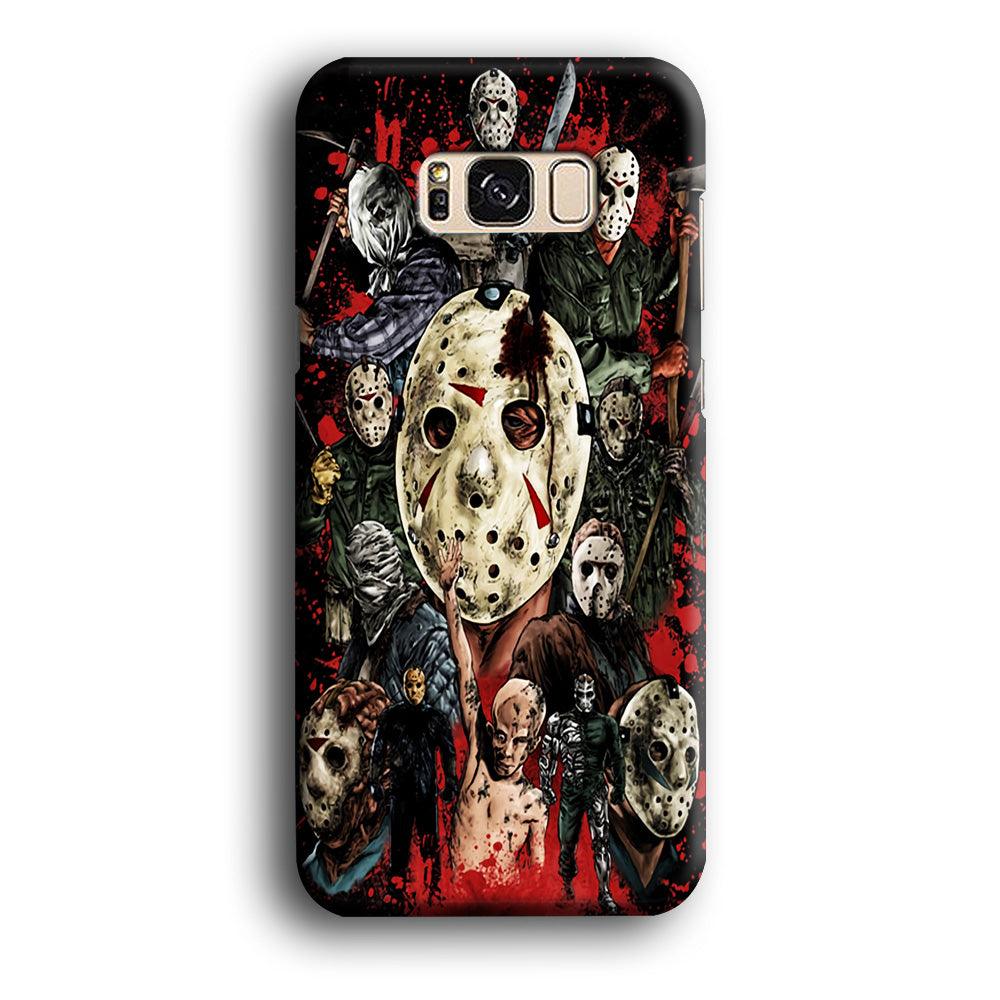 Jason Voorhees Friday the 13th Samsung Galaxy S8 Case-Plastic / Full Wrap (3D Case)-Xtracase