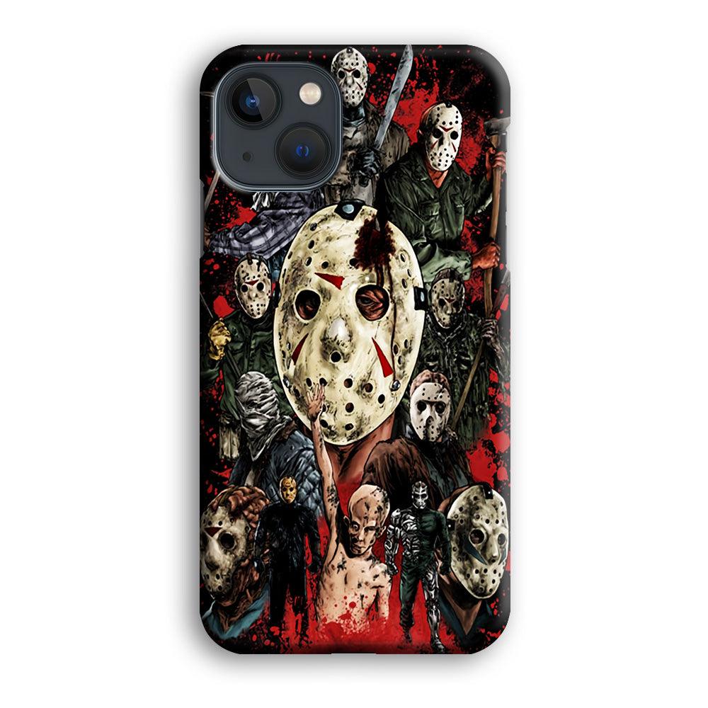 Jason Voorhees Friday the 13th iPhone 13 Pro Case-Plastic / Full Wrap (3D Case)-Xtracase