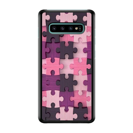 Jigsaw Puzzle Pattern Samsung Galaxy S10 Plus Case-Plastic / Full Wrap (3D Case)-Xtracase