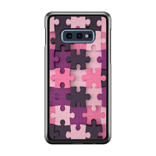 Jigsaw Puzzle Pattern Samsung Galaxy S10E Case-Plastic / Full Wrap (3D Case)-Xtracase