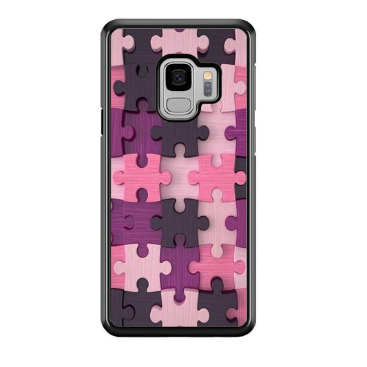 Jigsaw Puzzle Pattern Samsung Galaxy S9 Case-Plastic / Full Wrap (3D Case)-Xtracase