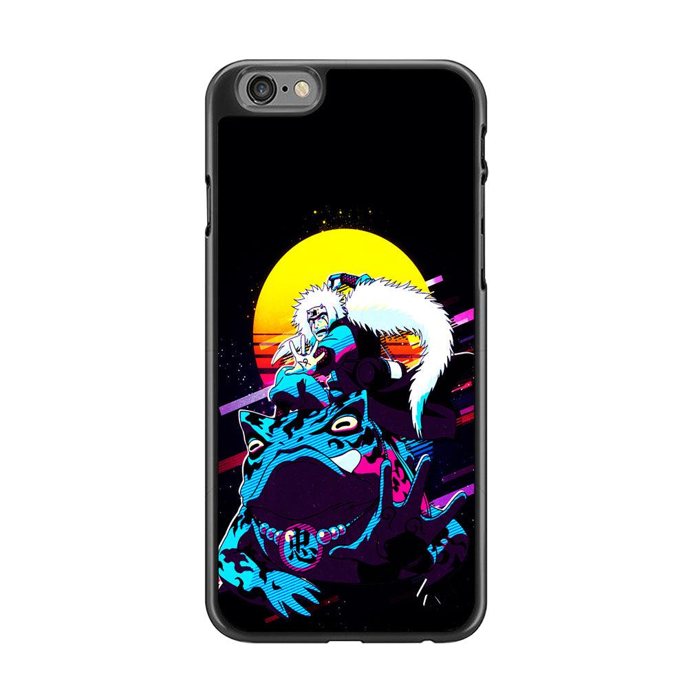 Jiraiya Sitting on Gamabunta iPhone 6 | 6s Case-Rubber / Black (2D Case)-Xtracase