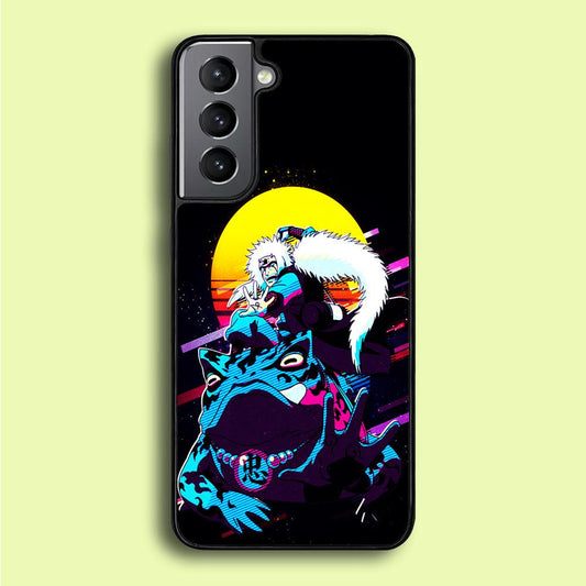 Jiraiya Sitting on Gamabunta Samsung Galaxy A16 Case-Rubber / White (2D Case)-Xtracase