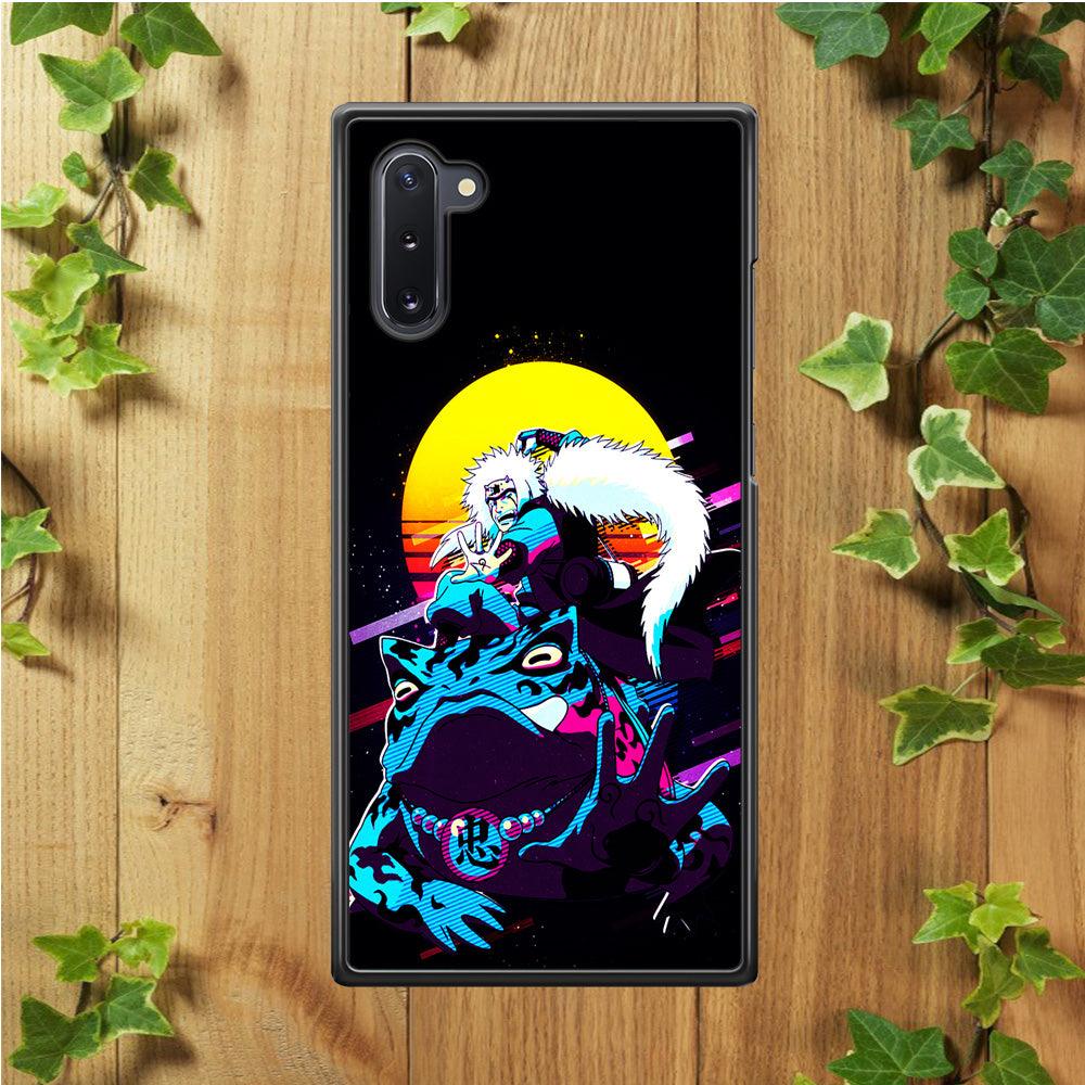 Jiraiya Sitting on Gamabunta Samsung Galaxy Note 10 Case-Rubber / White (2D Case)-Xtracase