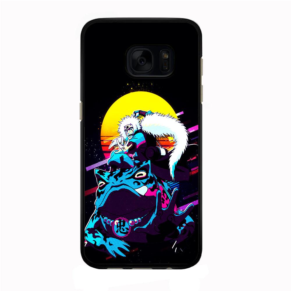 Jiraiya Sitting on Gamabunta Samsung Galaxy S7 Edge Case-Rubber / Black (2D Case)-Xtracase