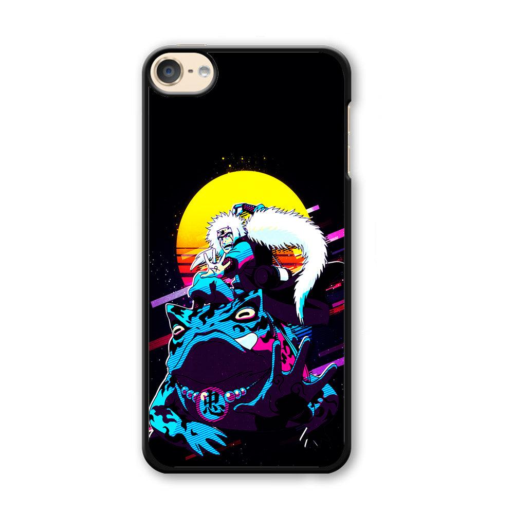 Jiraiya Sitting on Gamabunta iPod Touch 6 Case-Plastic / White (2D Case)-Xtracase