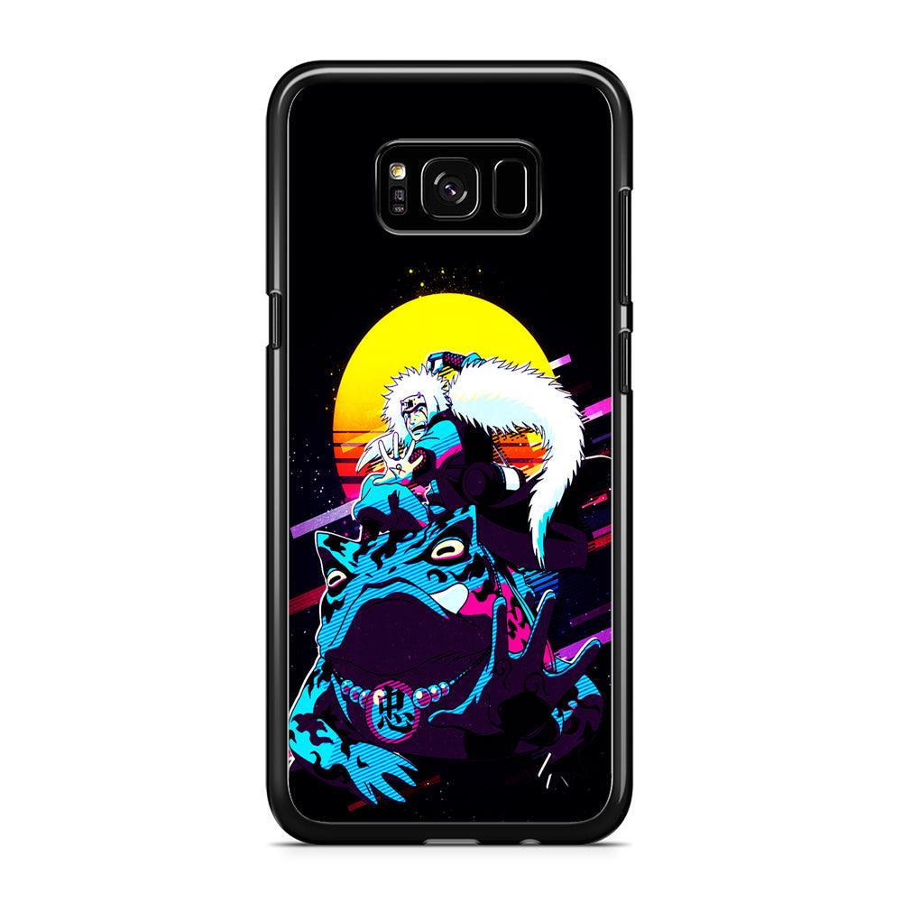 Jiraiya Sitting on Gamabunta Samsung Galaxy S8 Case-Rubber / Black (2D Case)-Xtracase