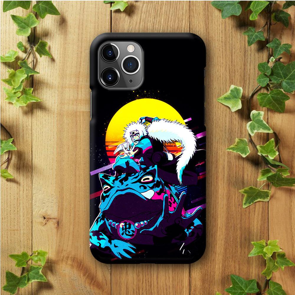 Jiraiya Sitting on Gamabunta iPhone 11 Pro Max Case-Plastic / Full Wrap (3D Case)-Xtracase
